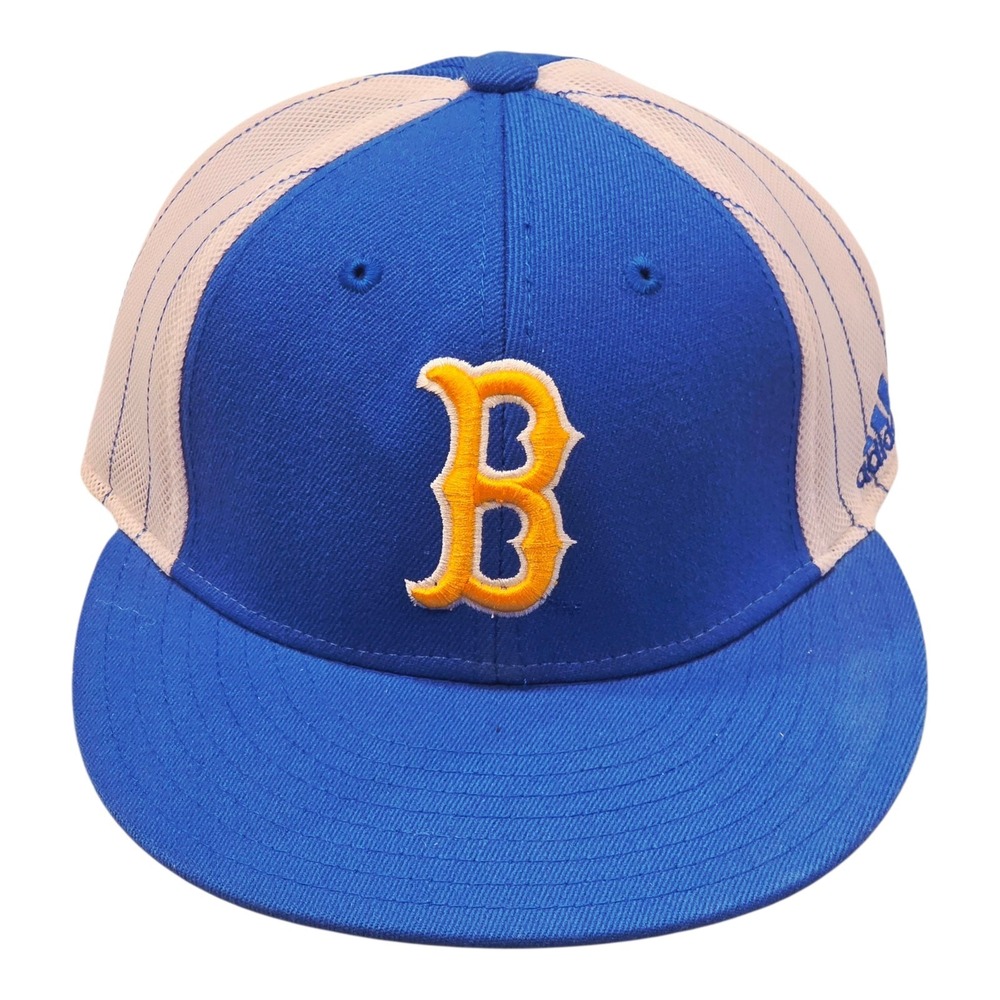 adidas UCLA Bruins Baseball Fitted Hat Cap L/XL Blue Gold Pinstripe NCAA
